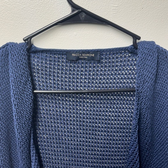 Piazza Sempione SpA Blue Knit Cardigan - Picture 10 of 13